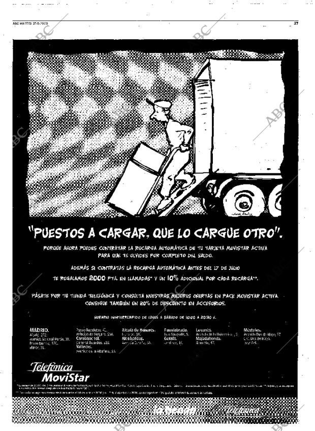 ABC MADRID 27-06-2000 página 27