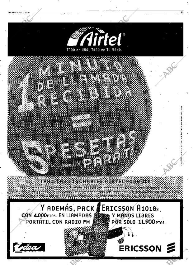 ABC MADRID 27-06-2000 página 63