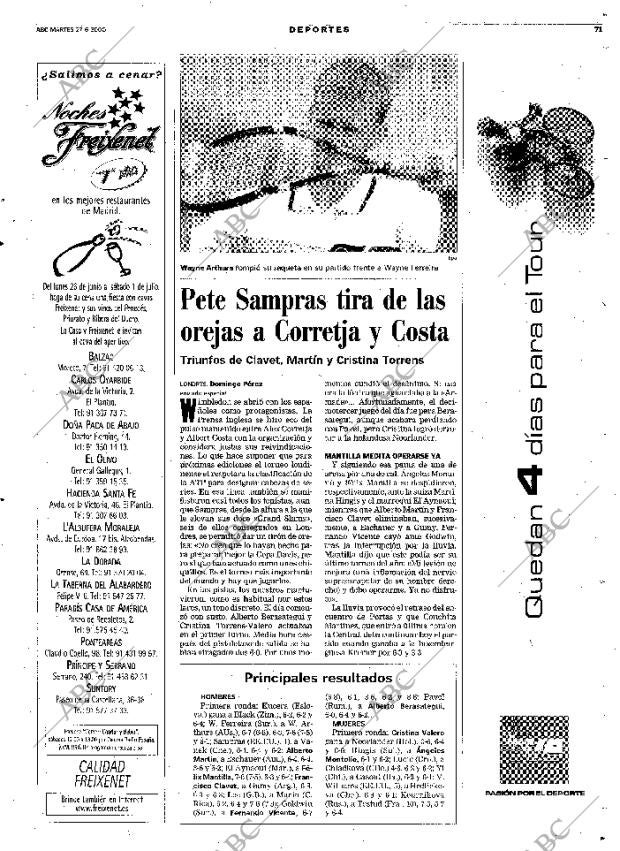 ABC MADRID 27-06-2000 página 71