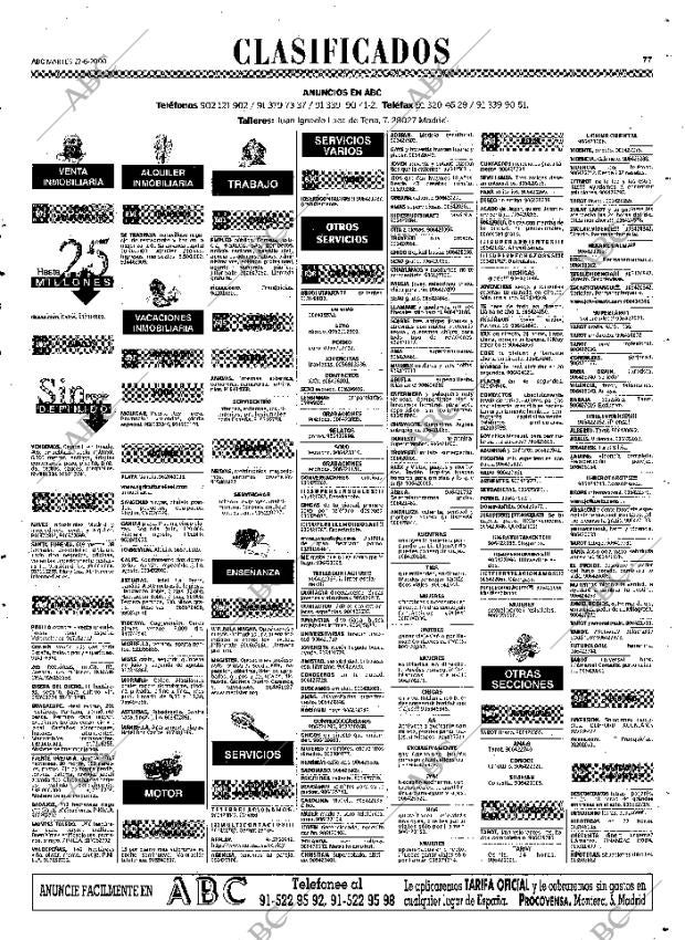 ABC MADRID 27-06-2000 página 77