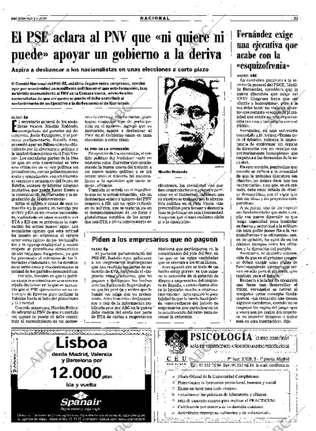 ABC MADRID 02-07-2000 página 23