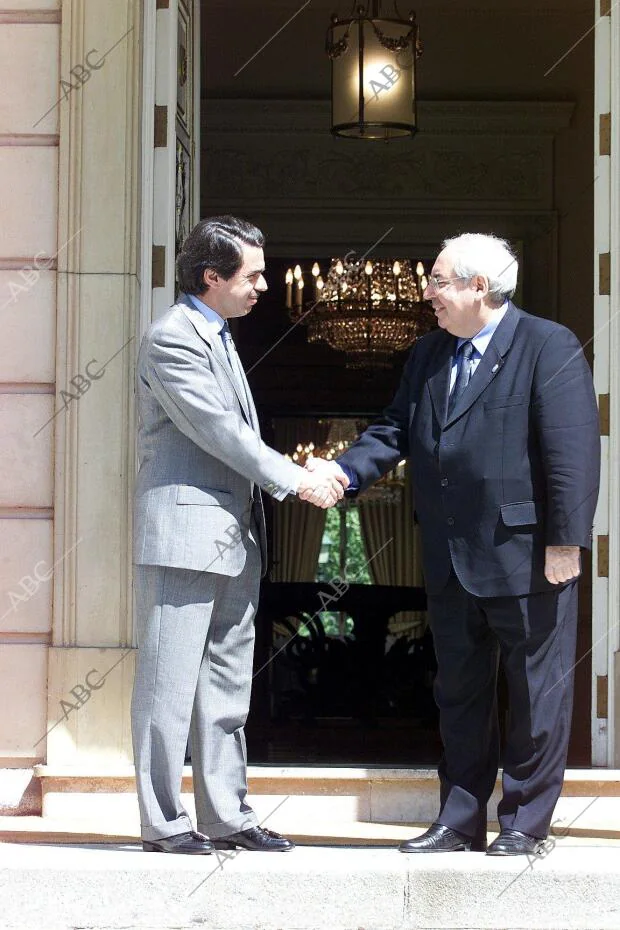 De José María Aznar con el presidente del principado de Asturias