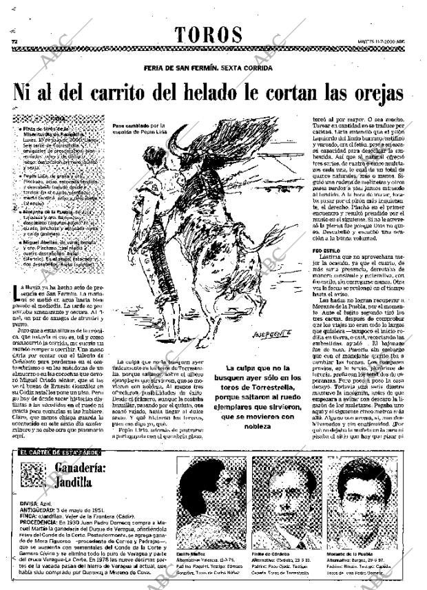 ABC MADRID 11-07-2000 página 72