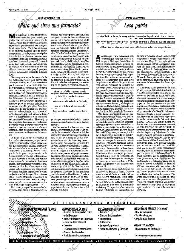 ABC MADRID 13-07-2000 página 15