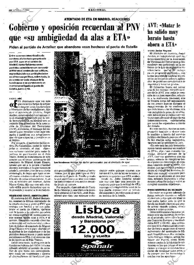 ABC MADRID 13-07-2000 página 23