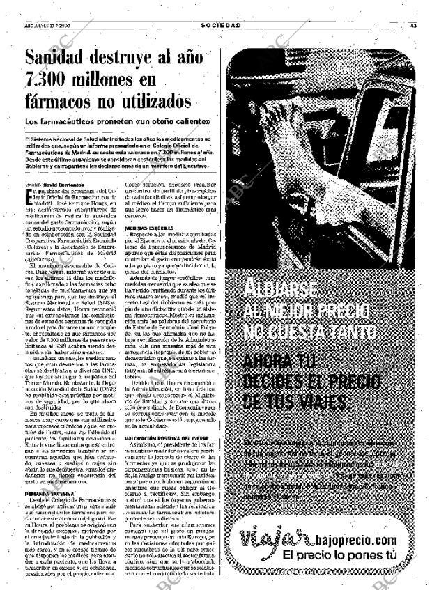 ABC MADRID 13-07-2000 página 43