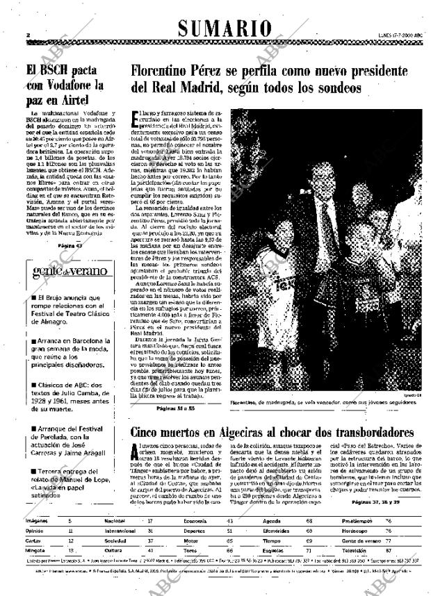 ABC MADRID 17-07-2000 página 2