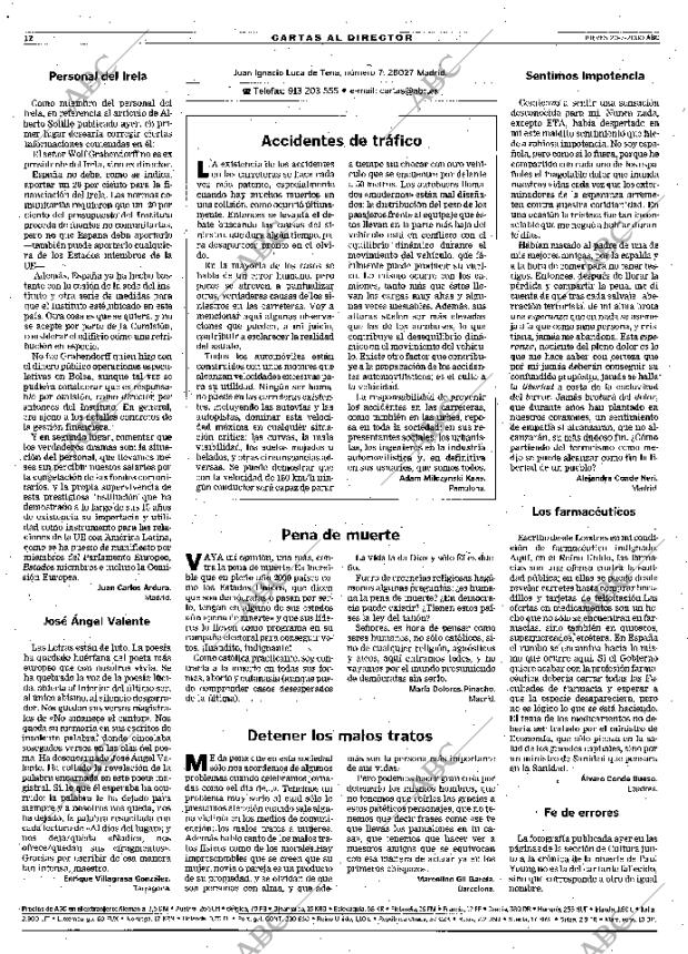 ABC MADRID 20-07-2000 página 12
