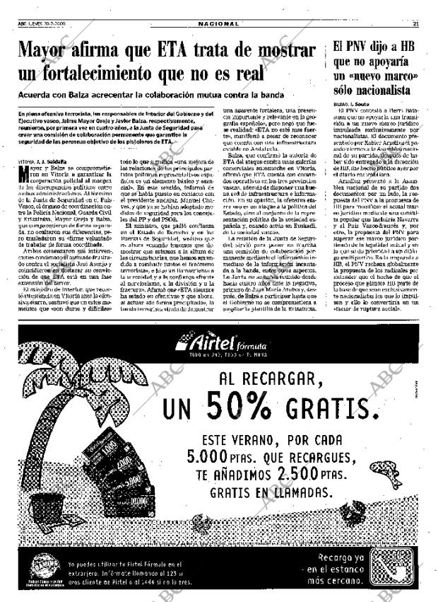 ABC MADRID 20-07-2000 página 21