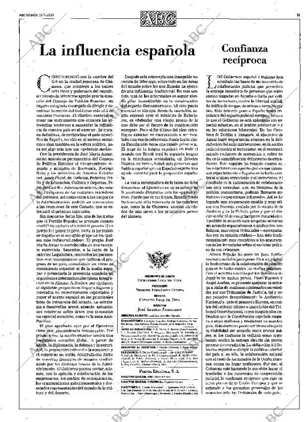 ABC MADRID 22-07-2000 página 11