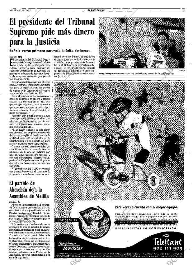 ABC MADRID 22-07-2000 página 27