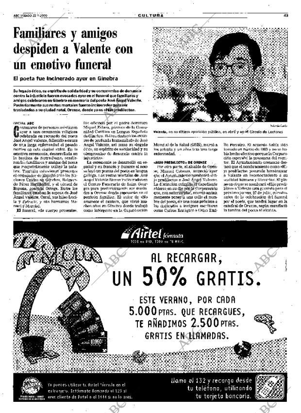 ABC MADRID 22-07-2000 página 43