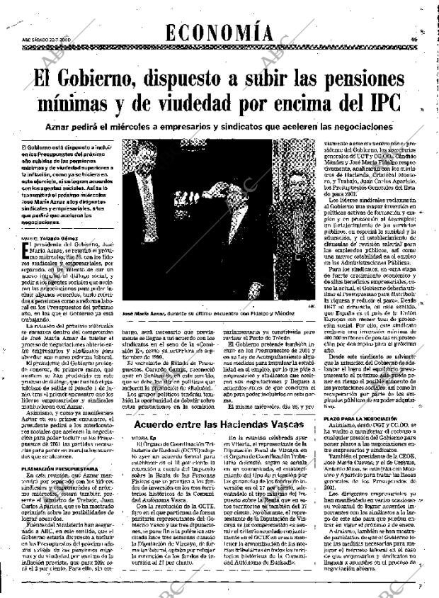 ABC MADRID 22-07-2000 página 45