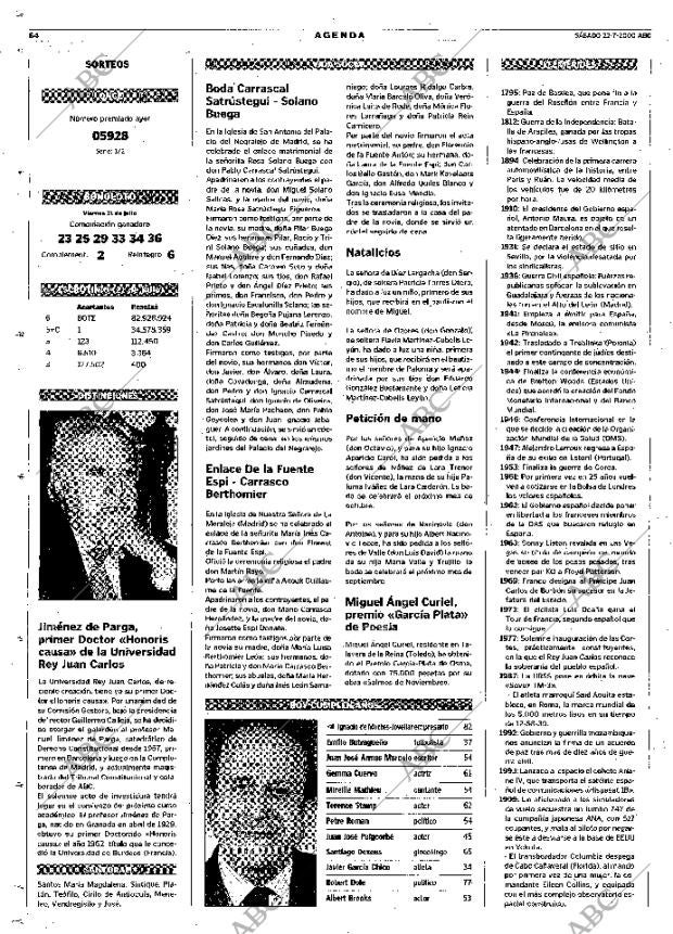 ABC MADRID 22-07-2000 página 64
