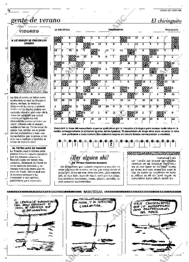 ABC MADRID 22-07-2000 página 72