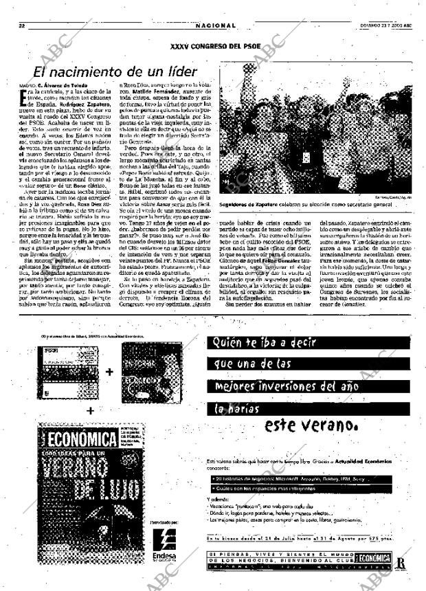 ABC MADRID 23-07-2000 página 22