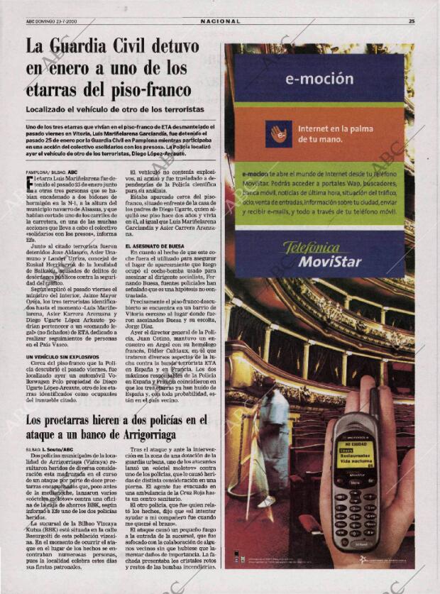 ABC MADRID 23-07-2000 página 25