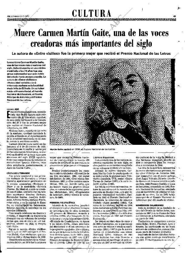 ABC MADRID 23-07-2000 página 45