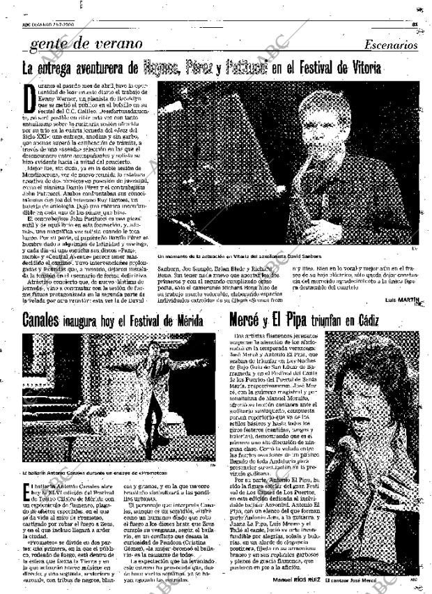 ABC MADRID 23-07-2000 página 81