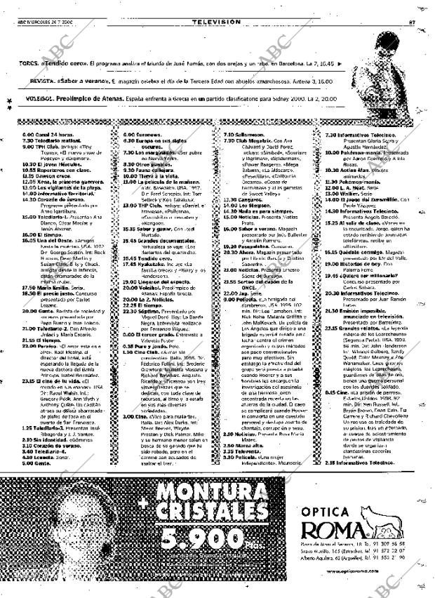 ABC MADRID 26-07-2000 página 87
