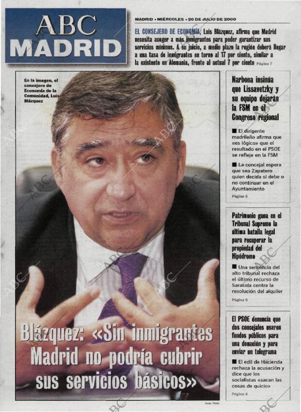 ABC MADRID 26-07-2000 página 89