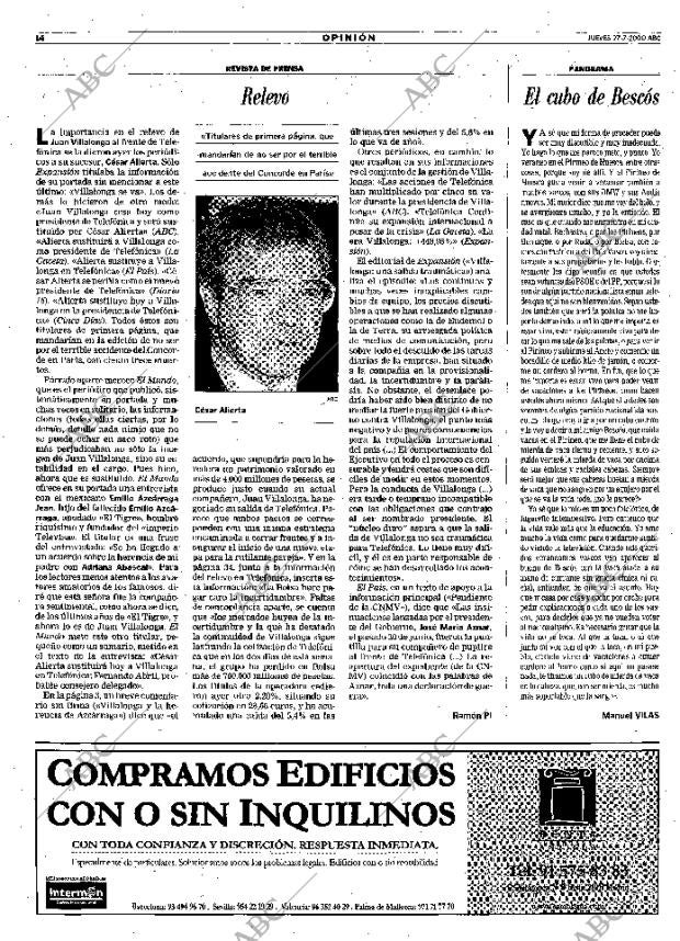 ABC MADRID 27-07-2000 página 14