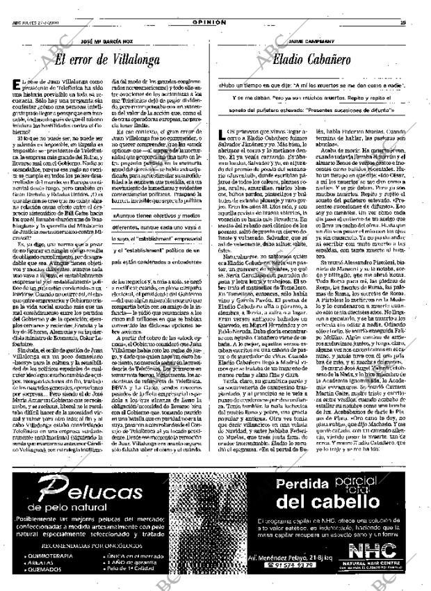 ABC MADRID 27-07-2000 página 15