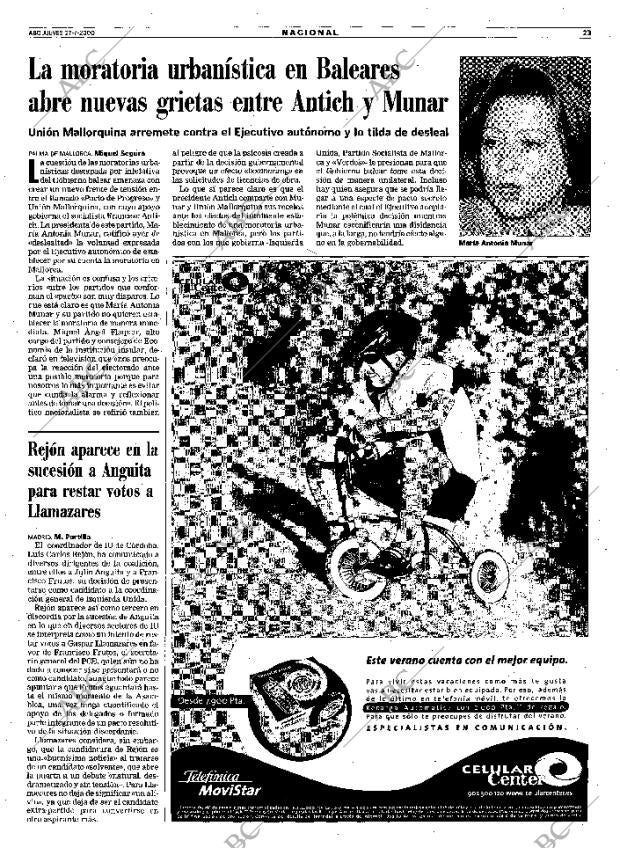 ABC MADRID 27-07-2000 página 23