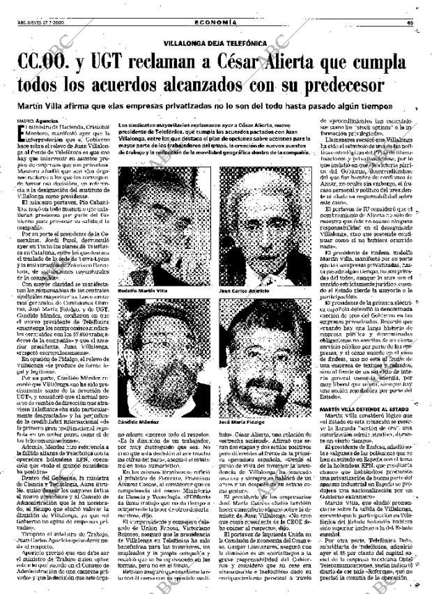 ABC MADRID 27-07-2000 página 45