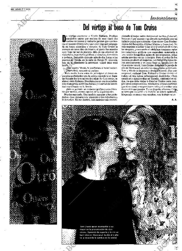 ABC MADRID 27-07-2000 página 75