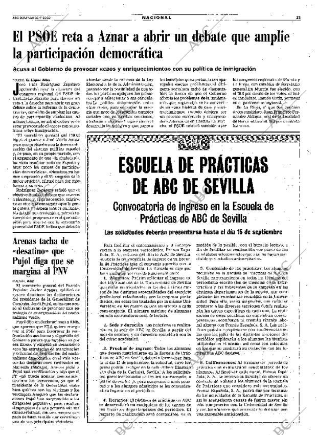 ABC SEVILLA 30-07-2000 página 23