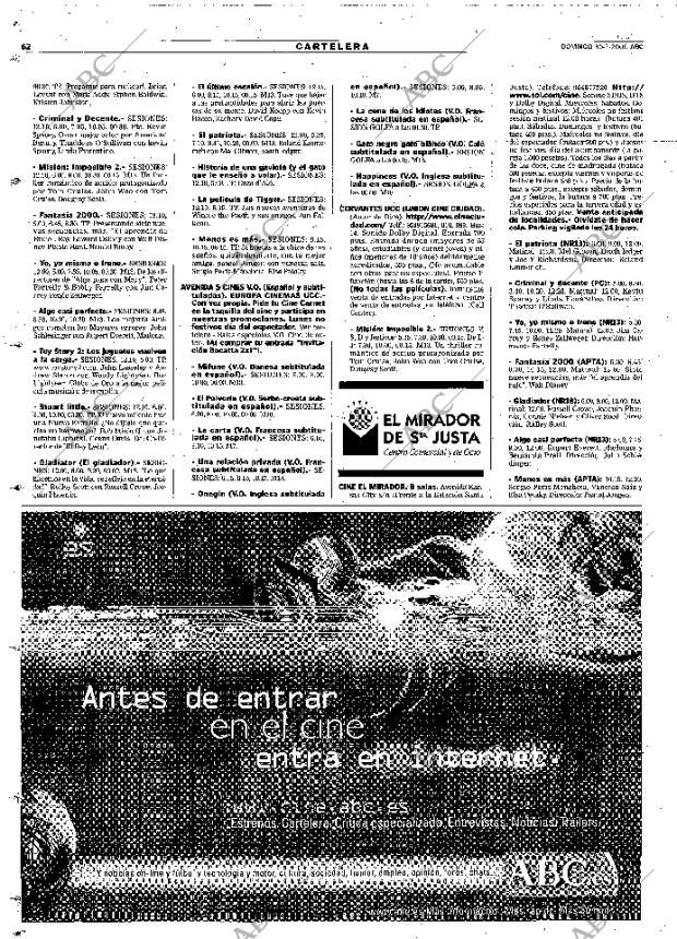 ABC SEVILLA 30-07-2000 página 62