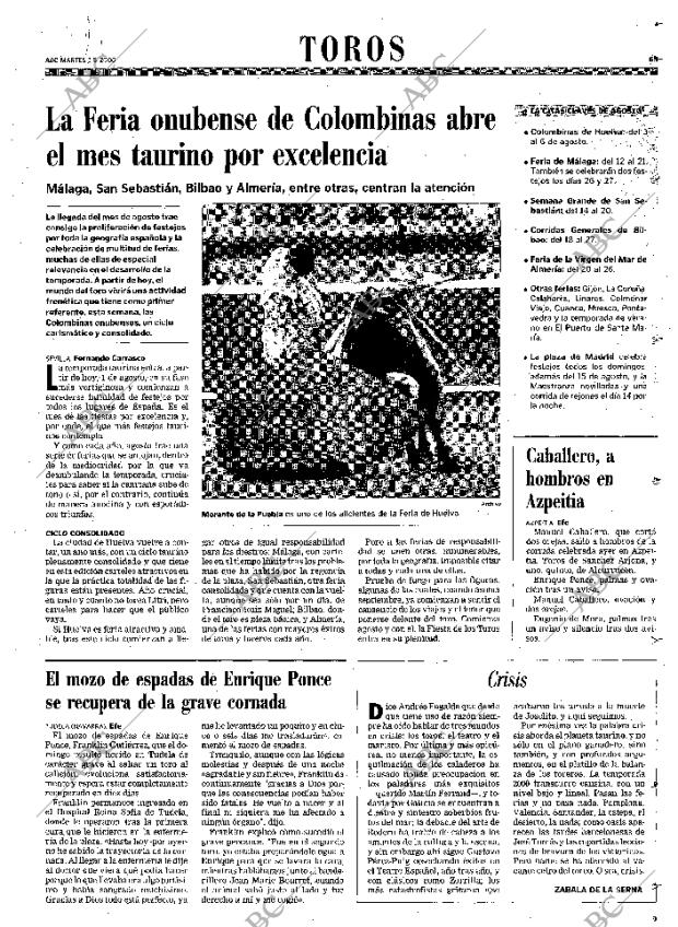 ABC SEVILLA 01-08-2000 página 63