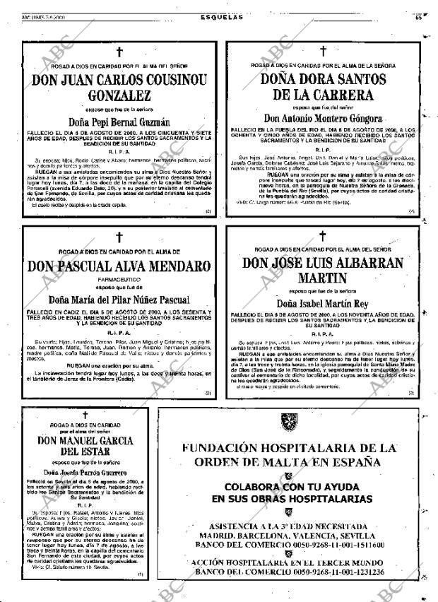 ABC SEVILLA 07-08-2000 página 65
