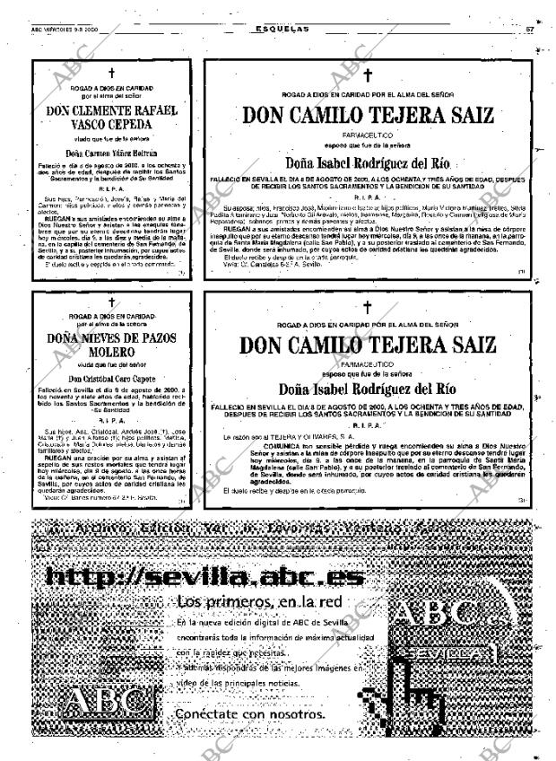 ABC SEVILLA 09-08-2000 página 67