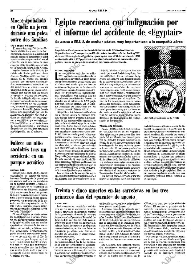 ABC MADRID 14-08-2000 página 32