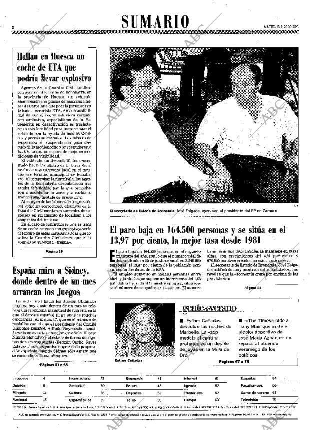 ABC MADRID 15-08-2000 página 2