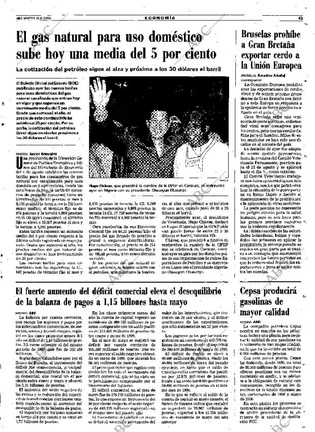 ABC MADRID 15-08-2000 página 43