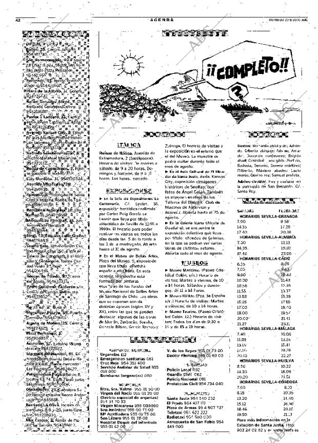 ABC SEVILLA 20-08-2000 página 42