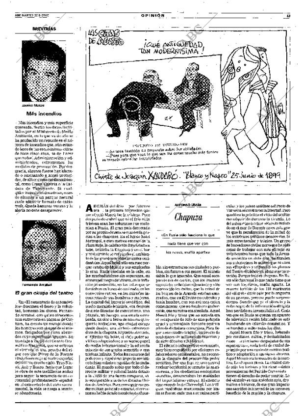 ABC MADRID 22-08-2000 página 13