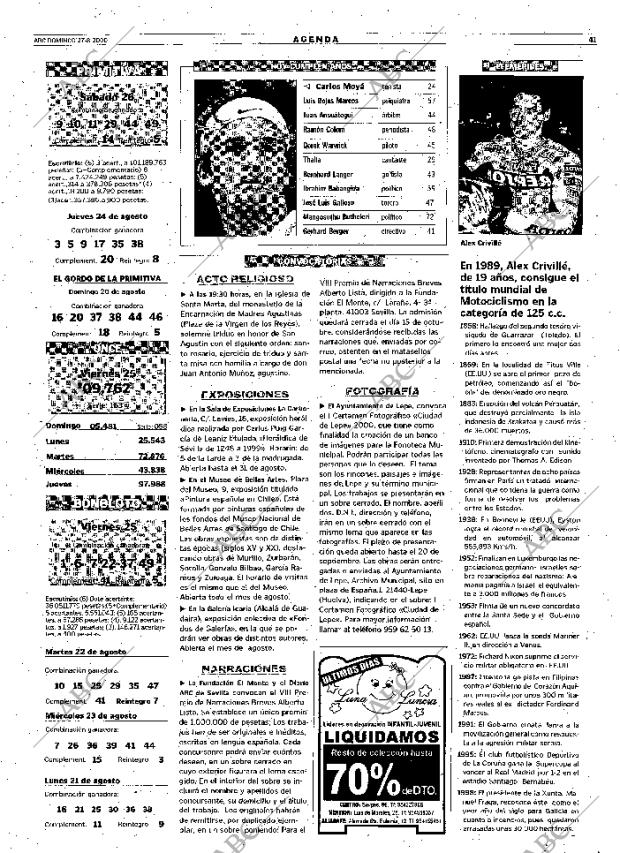 ABC SEVILLA 27-08-2000 página 41