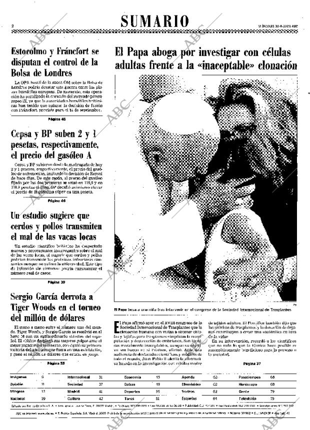 ABC MADRID 30-08-2000 página 2
