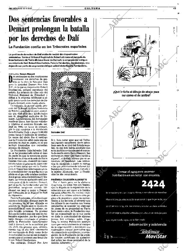 ABC MADRID 30-08-2000 página 43