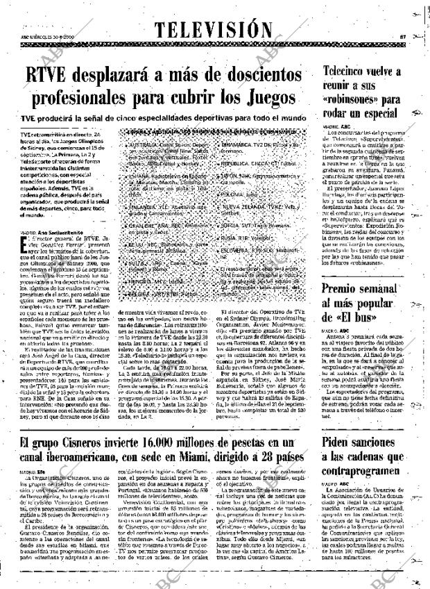 ABC SEVILLA 30-08-2000 página 87