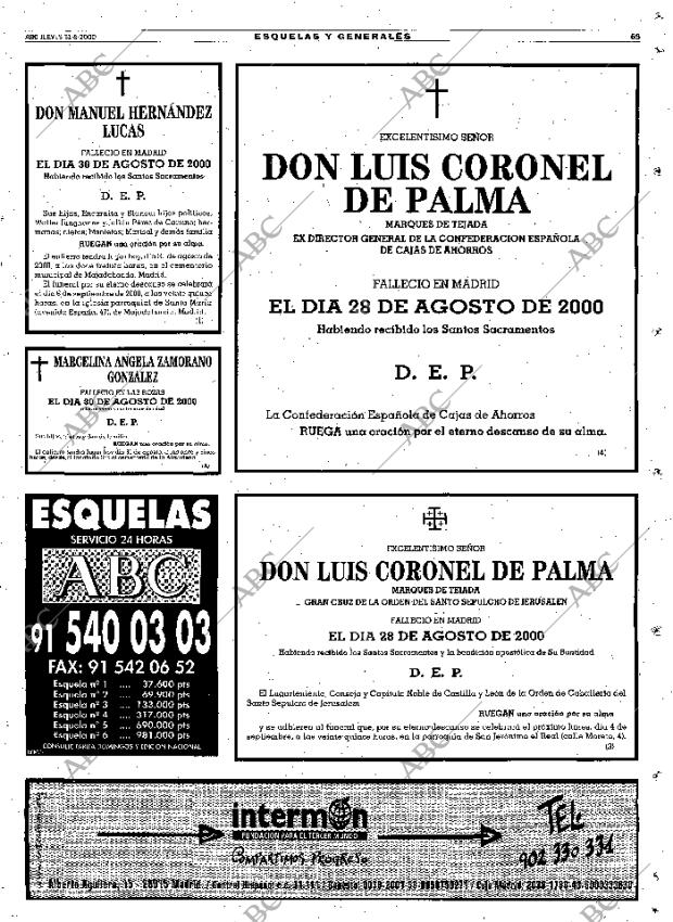 ABC MADRID 31-08-2000 página 65