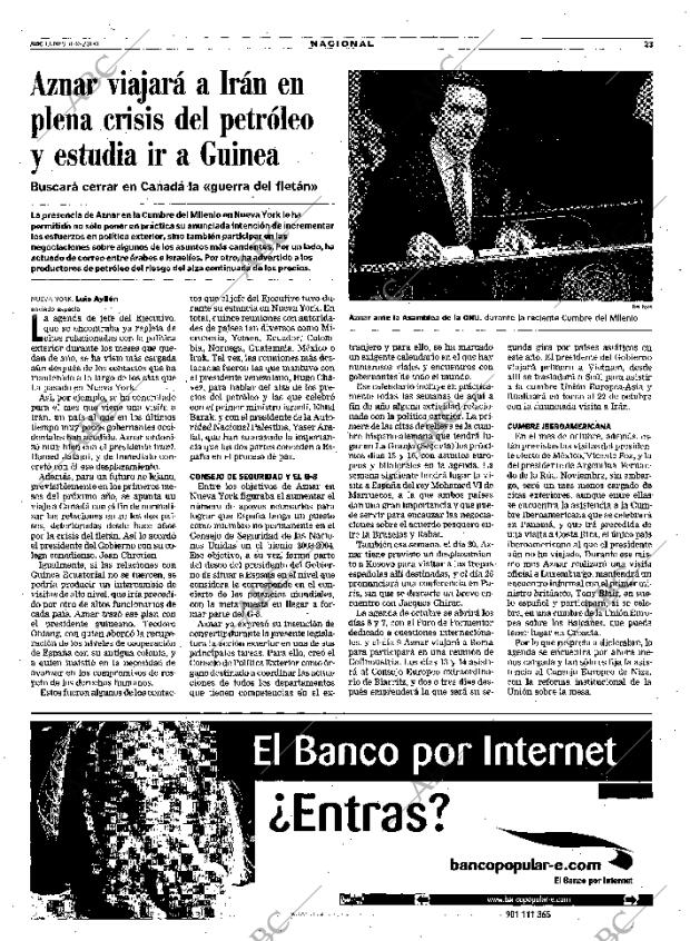 ABC MADRID 11-09-2000 página 23