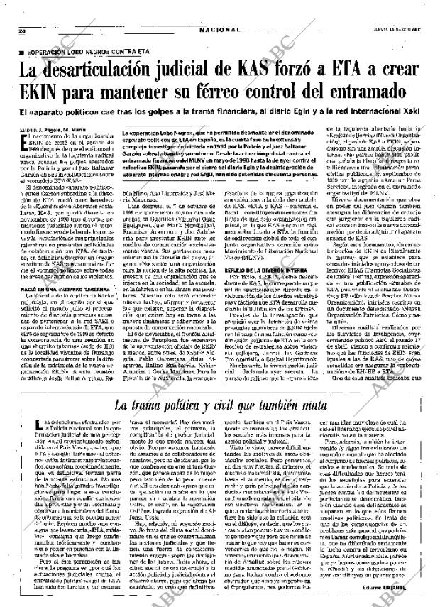 ABC MADRID 14-09-2000 página 20