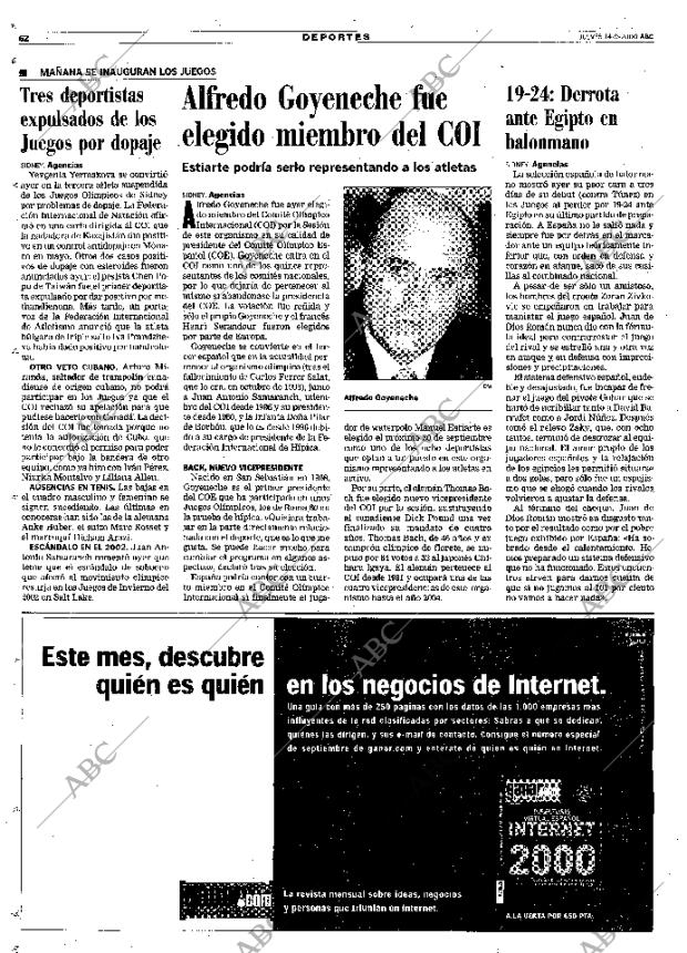 ABC MADRID 14-09-2000 página 62