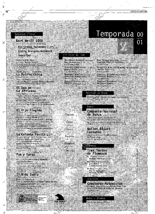 ABC MADRID 14-09-2000 página 74