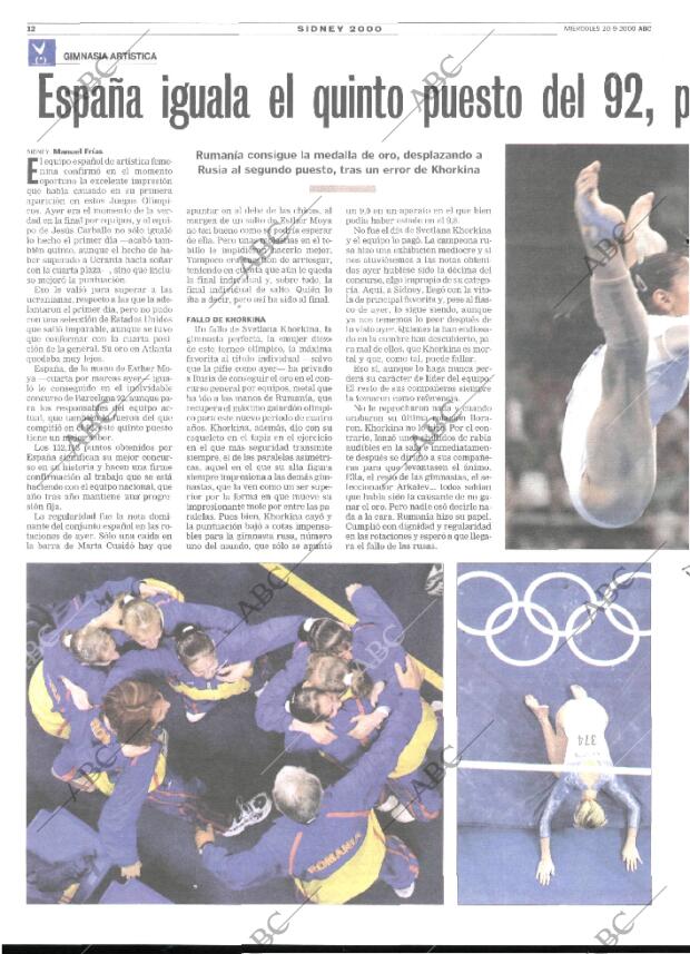 ABC MADRID 20-09-2000 página 148